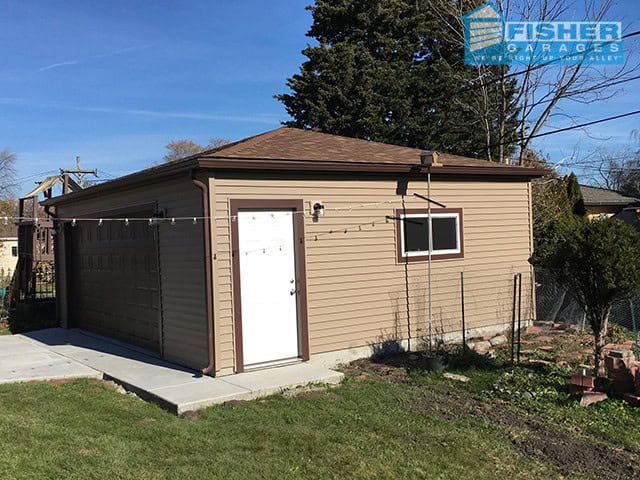 Norridge Oversized, 2.5 Car Garage - Fisher Garages